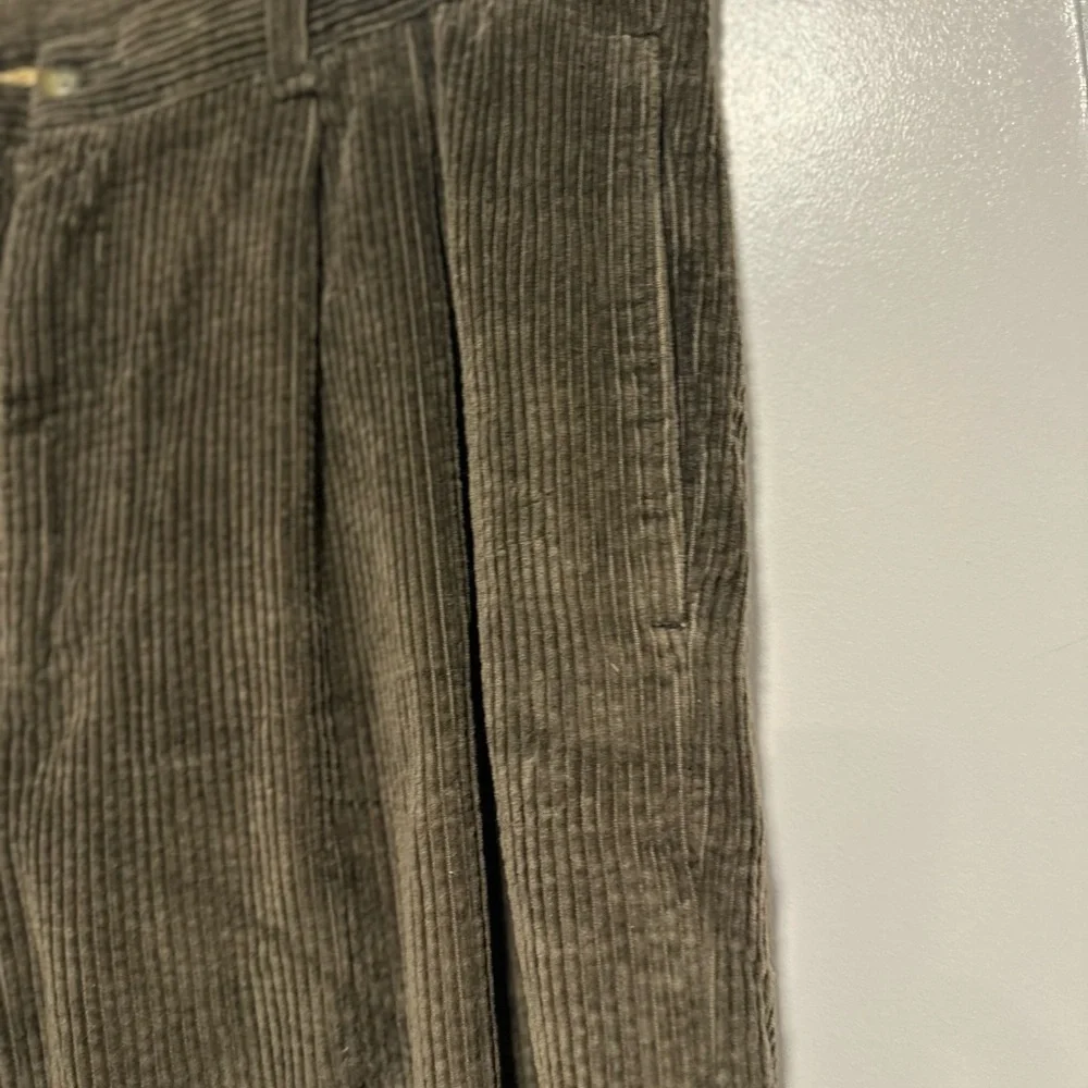 VTG 90s Joseph Abboud Men Sz:36L Brown Corduroy Pants Grunge Baggy Grandpacore